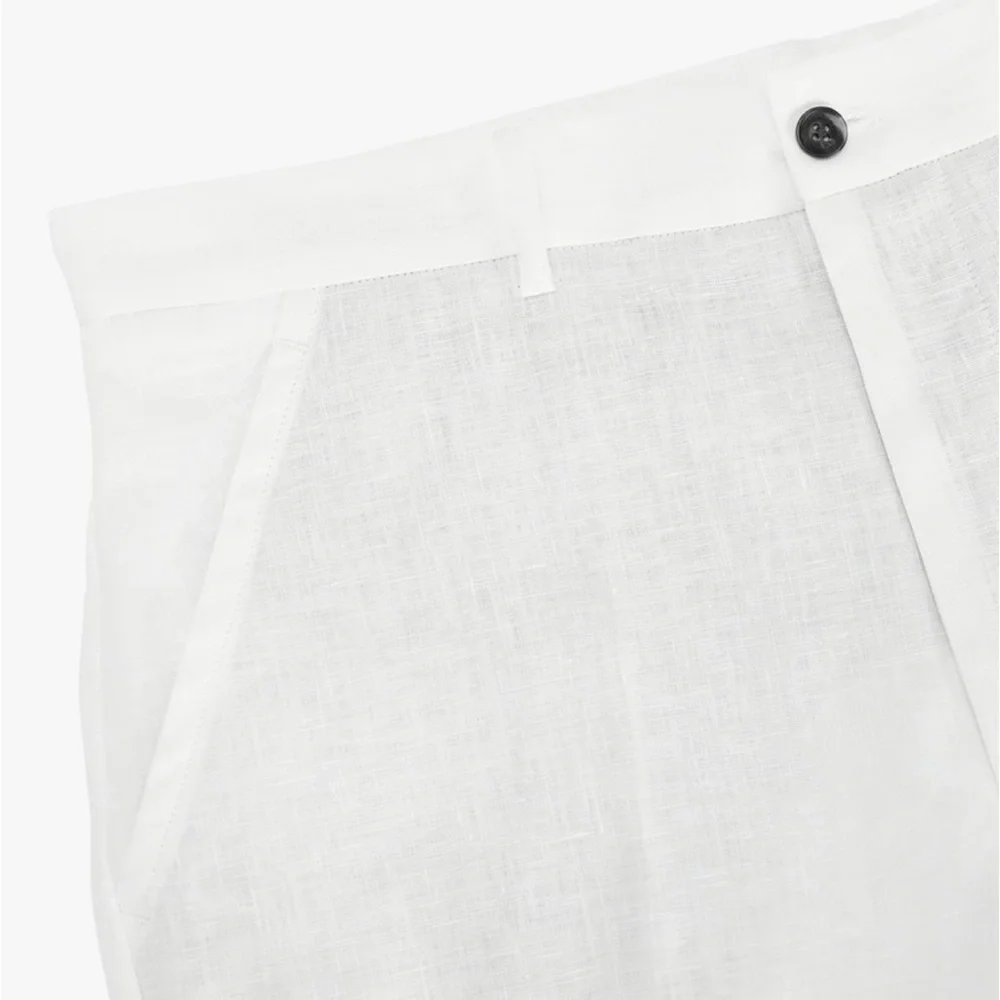 Zara Mens 100% Linen Shorts - Picture 8 of 12